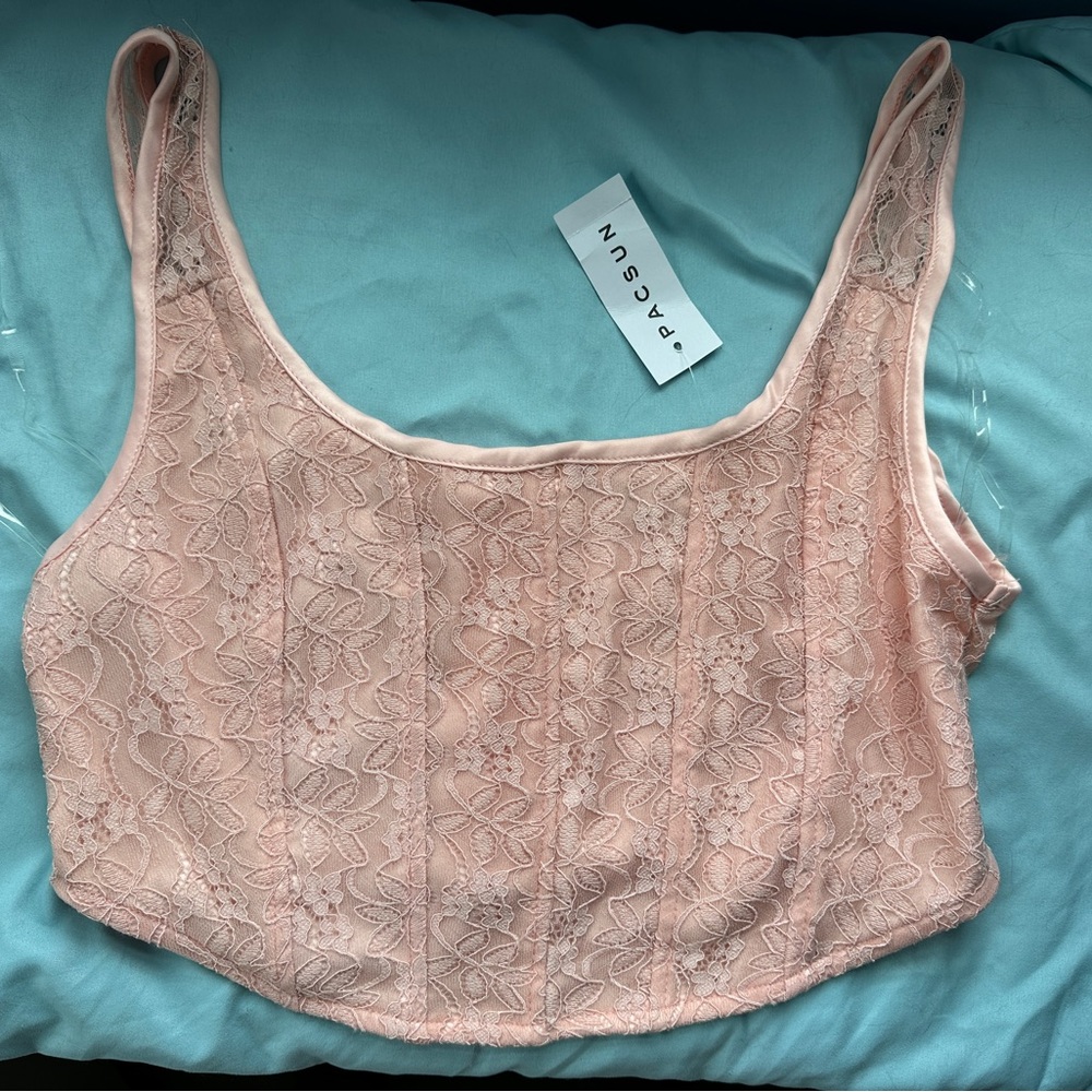 Pink Pacsun Corset Top